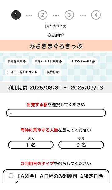 画面の指示にしたがって必要事項を入力し、購入します。
