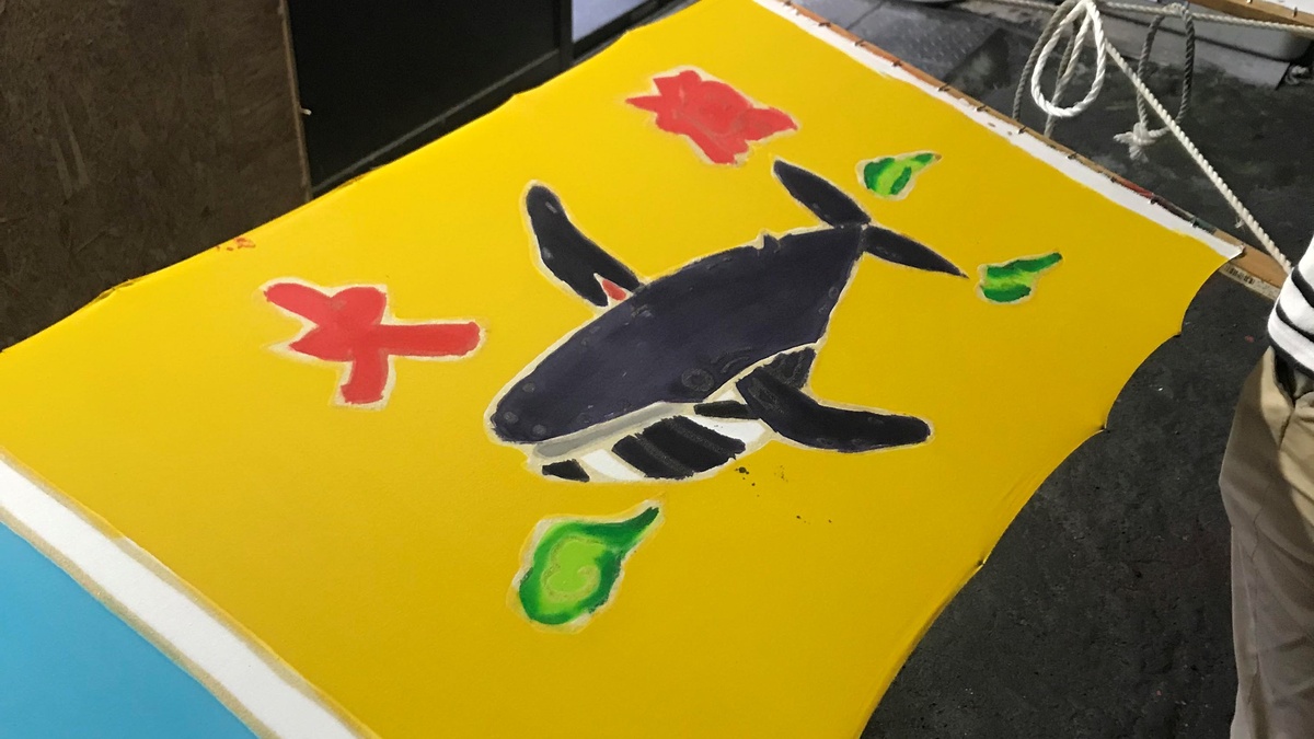 オリジナルの大漁旗を作ってみよう！】三浦半島で大漁旗染め体験