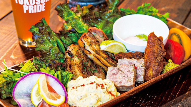 三浦半島丸かじりプレート&YOKOSUKA BEER