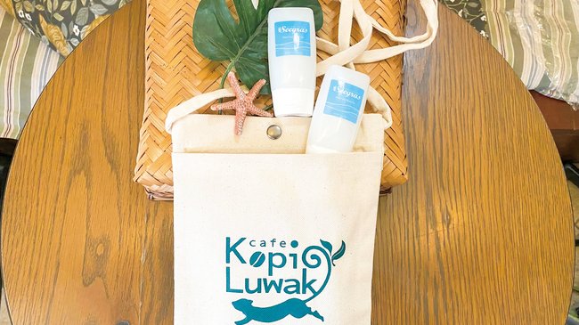 Seagras アカモク ハンド&ボディジェル(チューブ)&オリジナルサコッシュバッグ