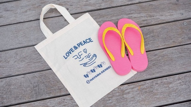 選べるビーチサンダル&オリジナルエコバッグ 各1点