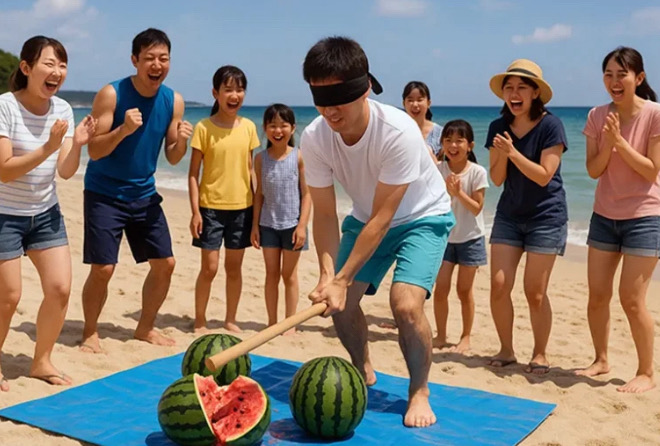 MIURA FUN BEACH「すいか割り大会」